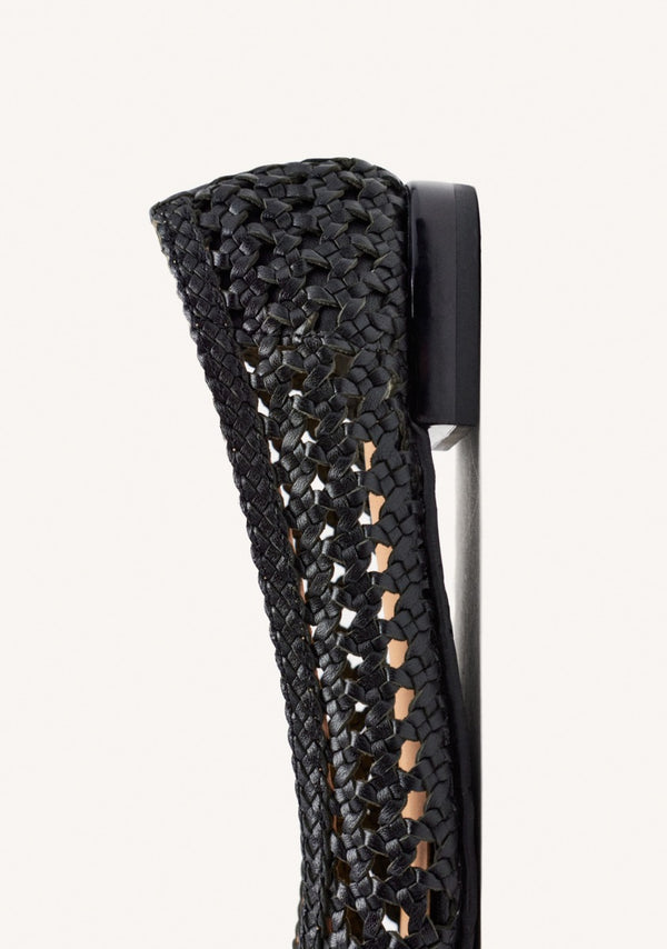 BRAIDED LEATHER BALLET FLATS LORAIN