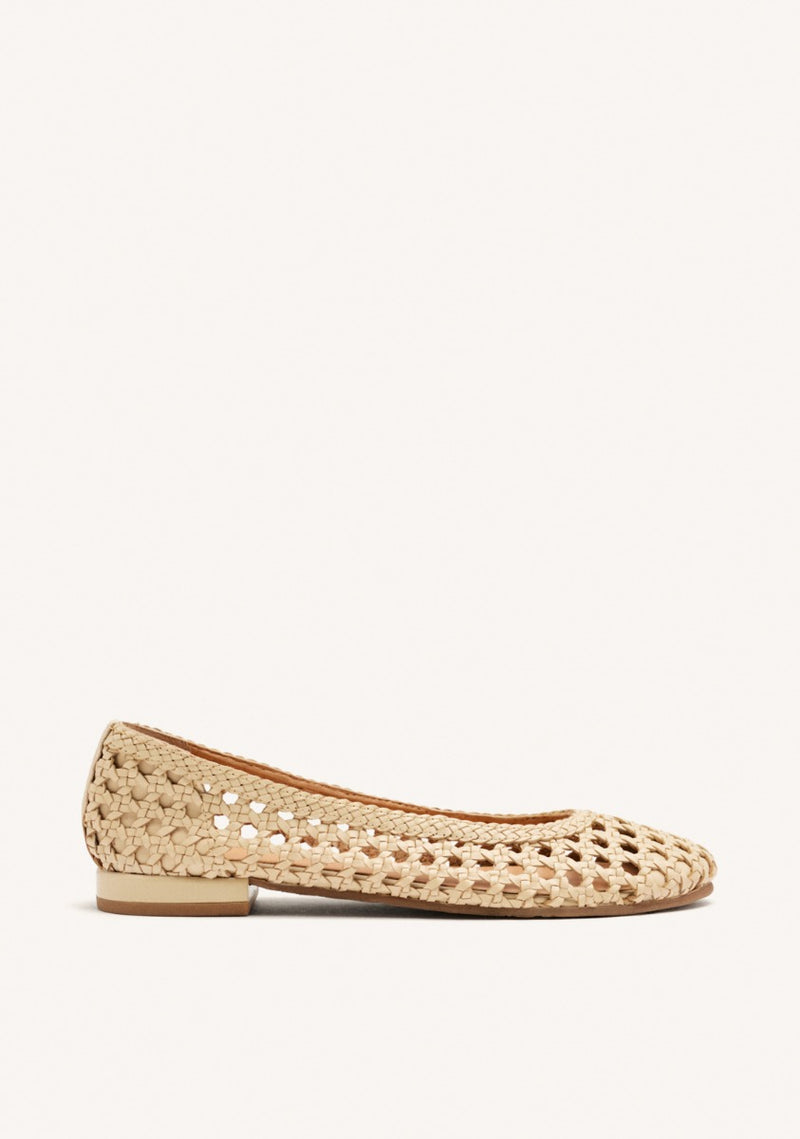 BALLERINA PELLE INTRECCIATA LORAIN