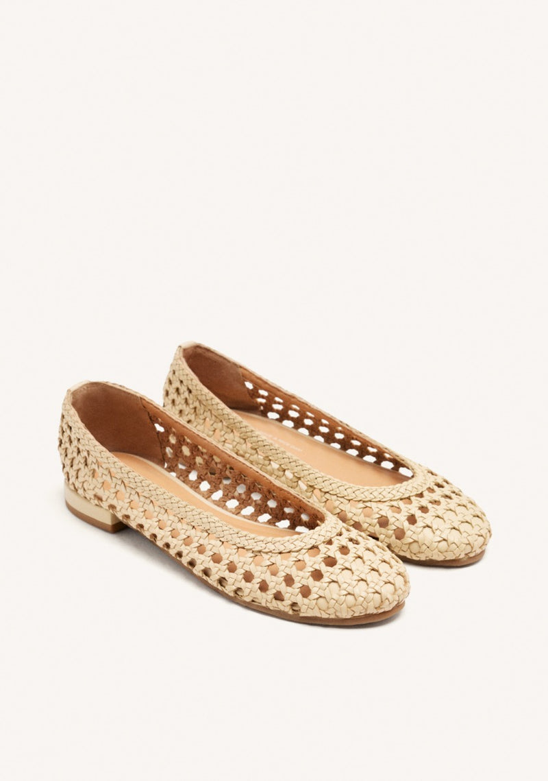 BALLERINA PELLE INTRECCIATA LORAIN
