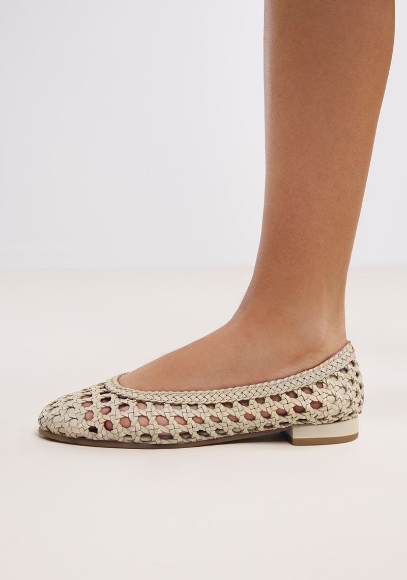 BALLERINA PELLE INTRECCIATA LORAIN