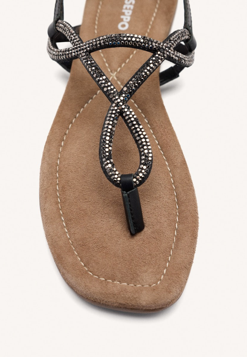 SANDALIAS PIEL PEDRERÍA KINGFIELD