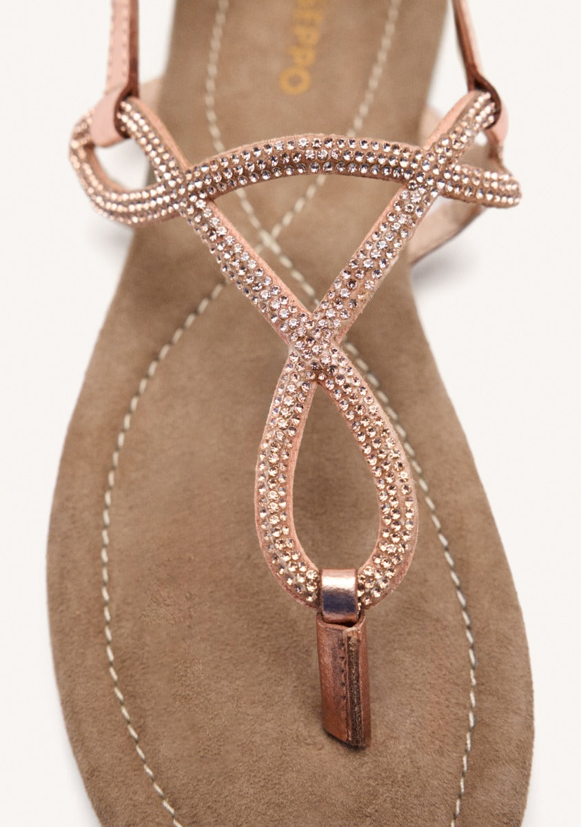 SANDALIAS PIEL PEDRERÍA KINGFIELD