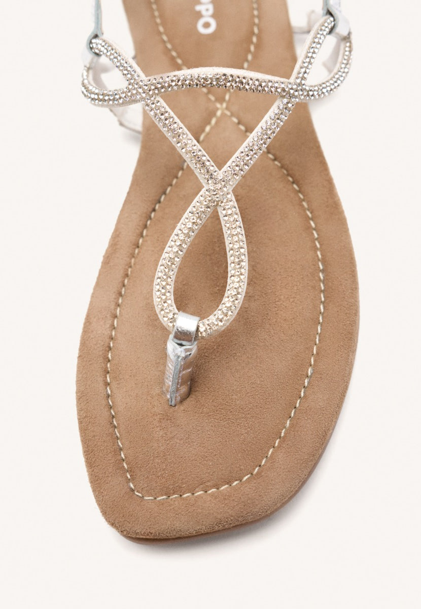 SANDALIAS PIEL PEDRERÍA KINGFIELD
