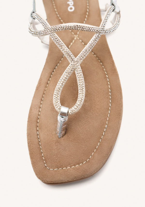 SANDALIAS PIEL PEDRERÍA KINGFIELD