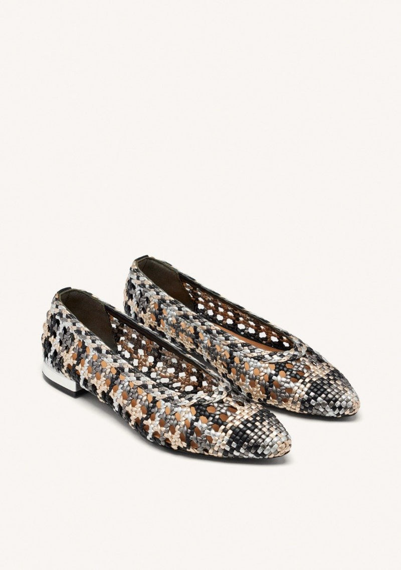 BALLERINES CUIR TRESSÉ WESTERLY