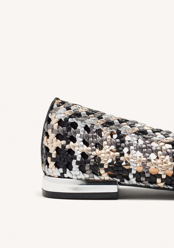 BALLERINES CUIR TRESSÉ WESTERLY
