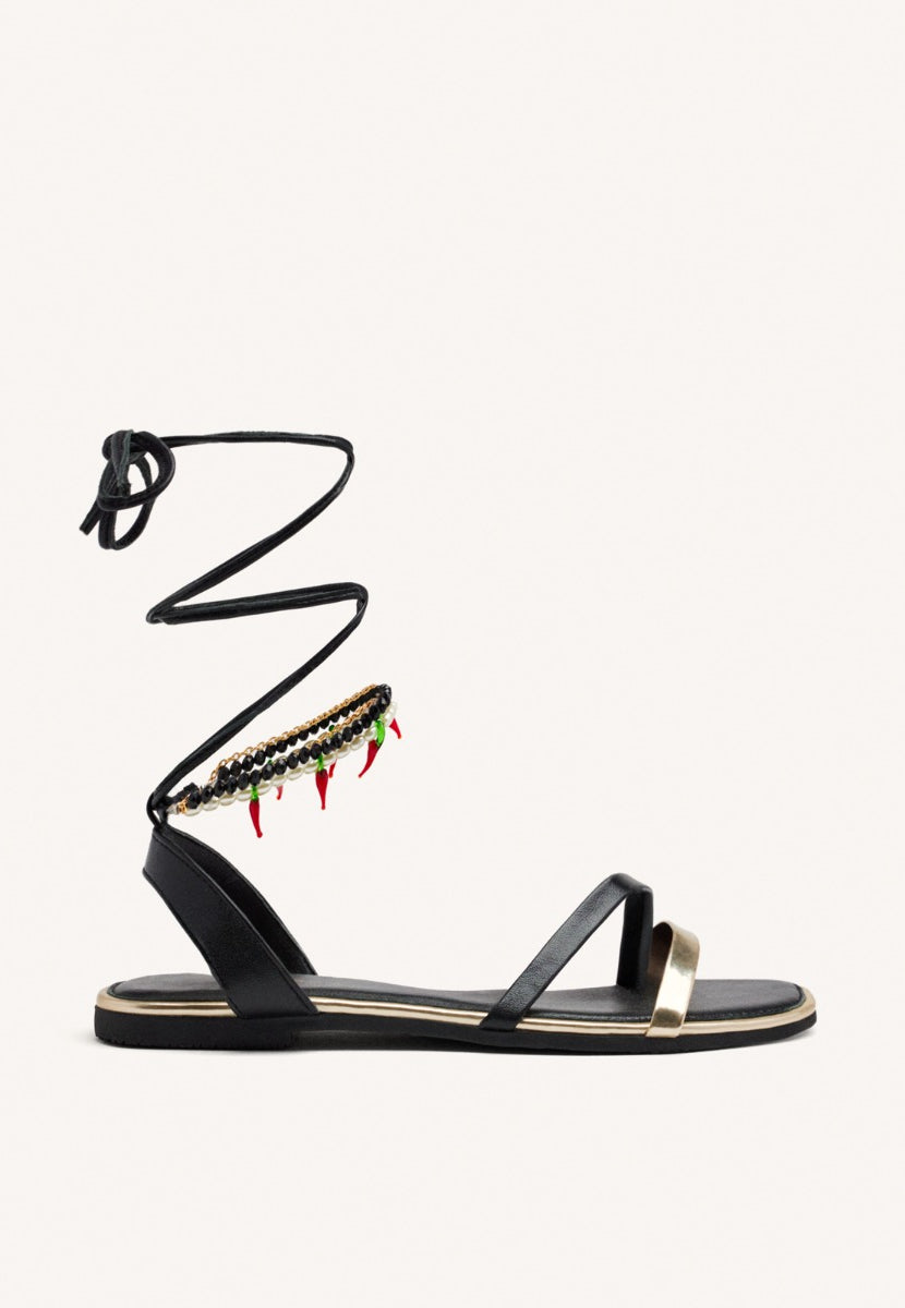 SANDALIAS PIEL ABALORIOS MILLIE