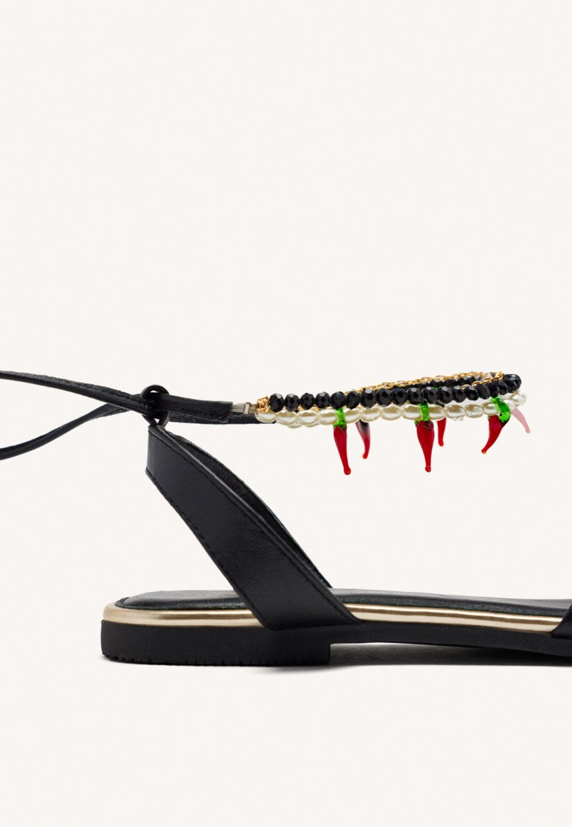 SANDALIAS PIEL ABALORIOS MILLIE