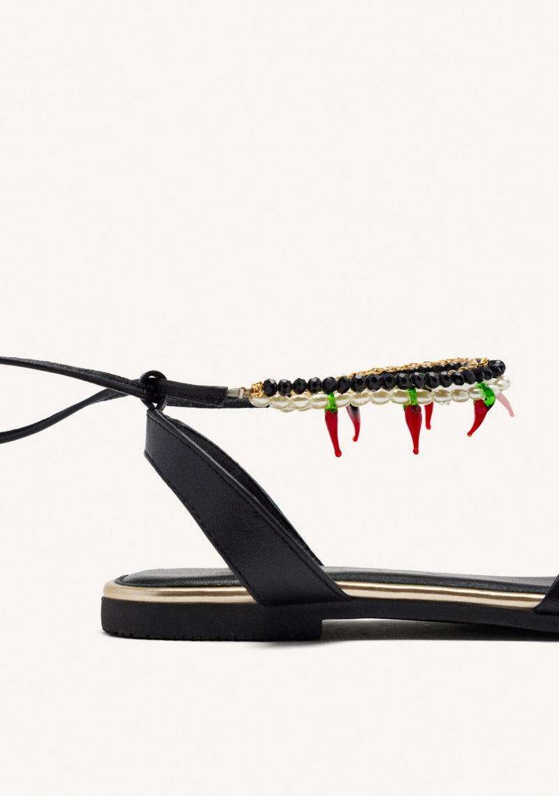 SANDALIAS PIEL ABALORIOS MILLIE