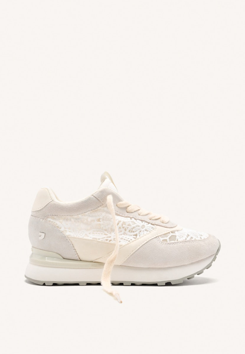 SNEAKERS CON ZEPPA IN LACCI DI PELLE MILLADORE