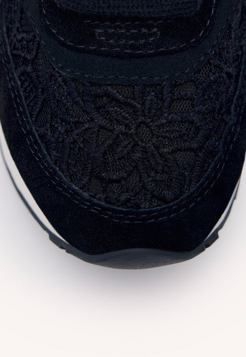 LEATHER LACE WEDGE SNEAKERS MILLADORE