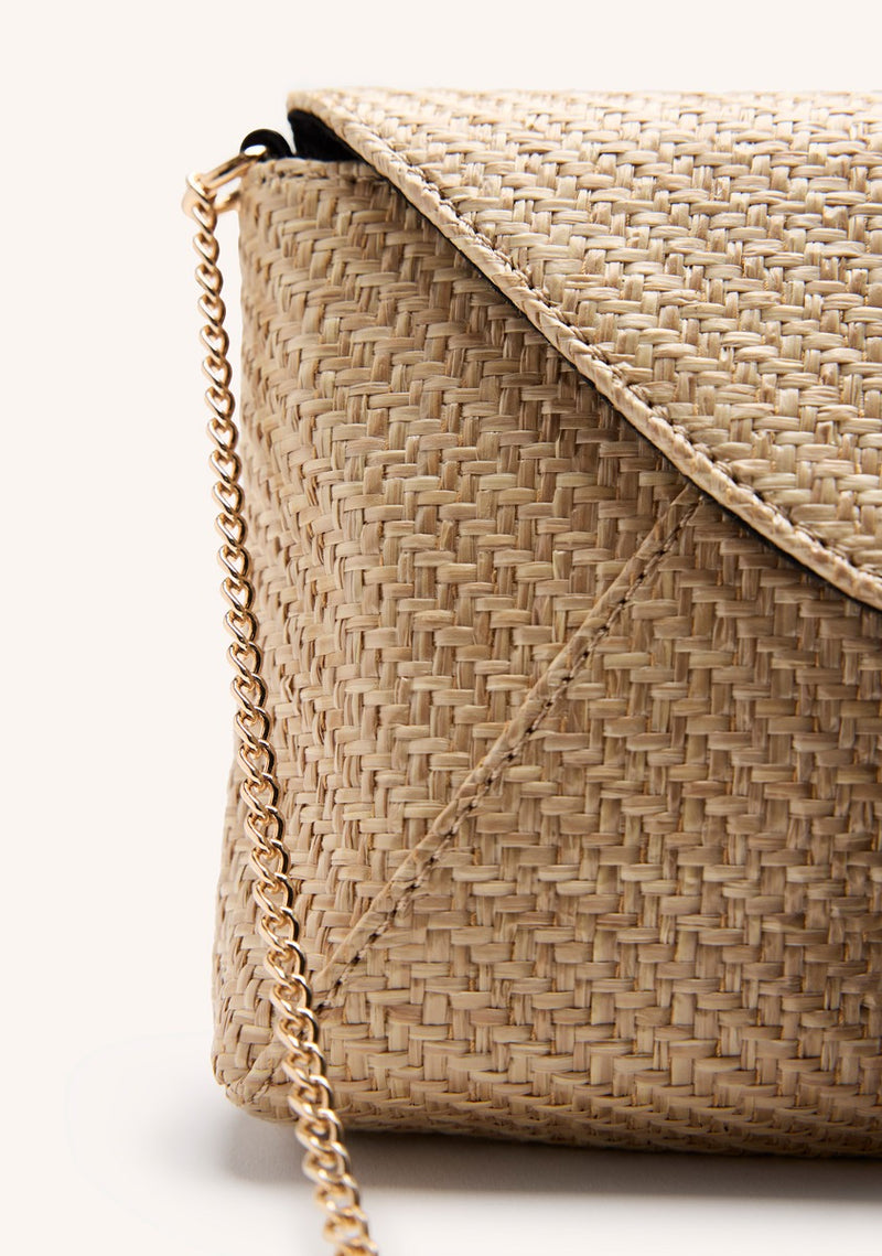 RAFFIA FRINGE CROSSBODY BAG TRUMBULL