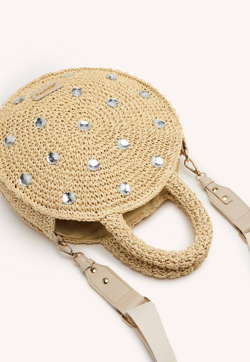 SAC BANDOULIÈRE EN RAPHIA BIJOU MUSCODA