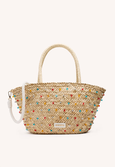 VEGETABLE STRAW BAG BEADS HOWLAND