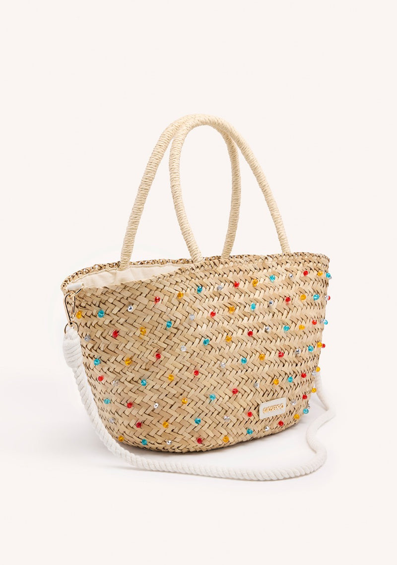 VEGETABLE STRAW BAG BEADS HOWLAND