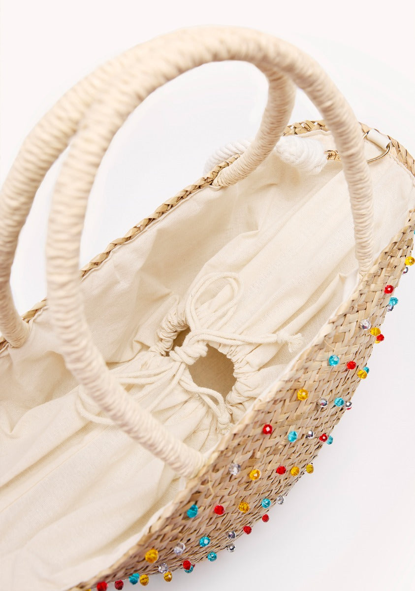 VEGETABLE STRAW BAG BEADS HOWLAND