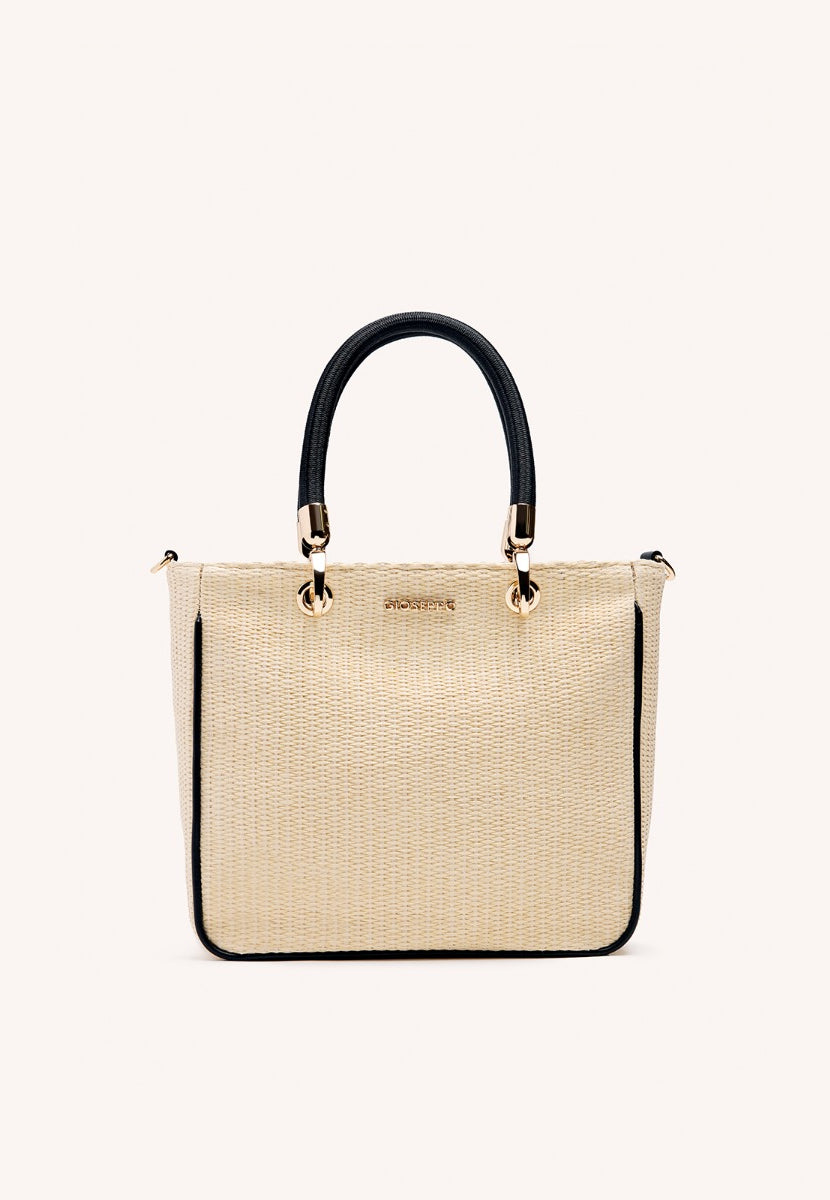 RAFFIA TOTE BAG VEAZIE