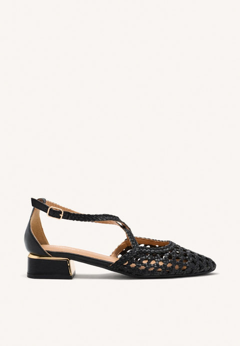 BRAIDED LEATHER BALLET FLATS  BRILLION