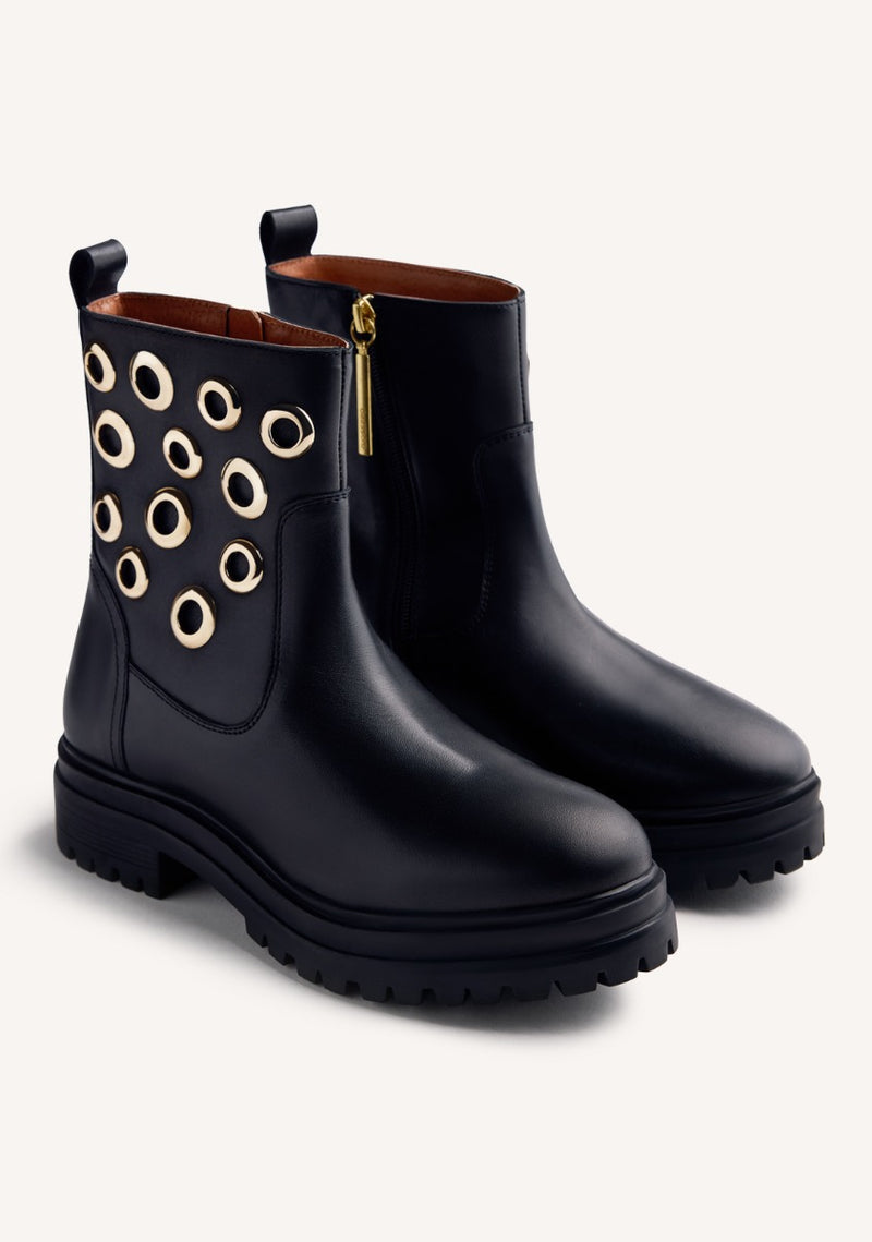BOTINES PIEL OLLADOS ONAMIA