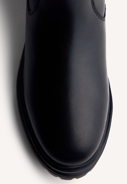 EYELET LEATHER BOOTS ONAMIA