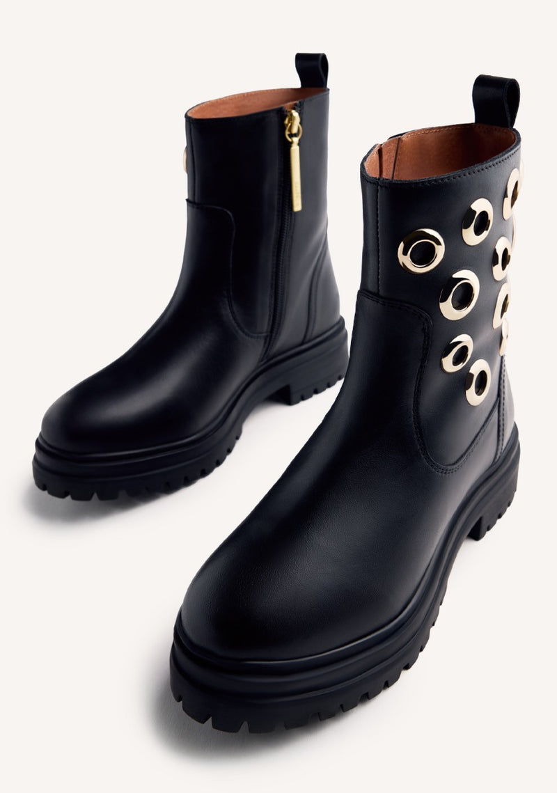 BOTINES PIEL OLLADOS ONAMIA