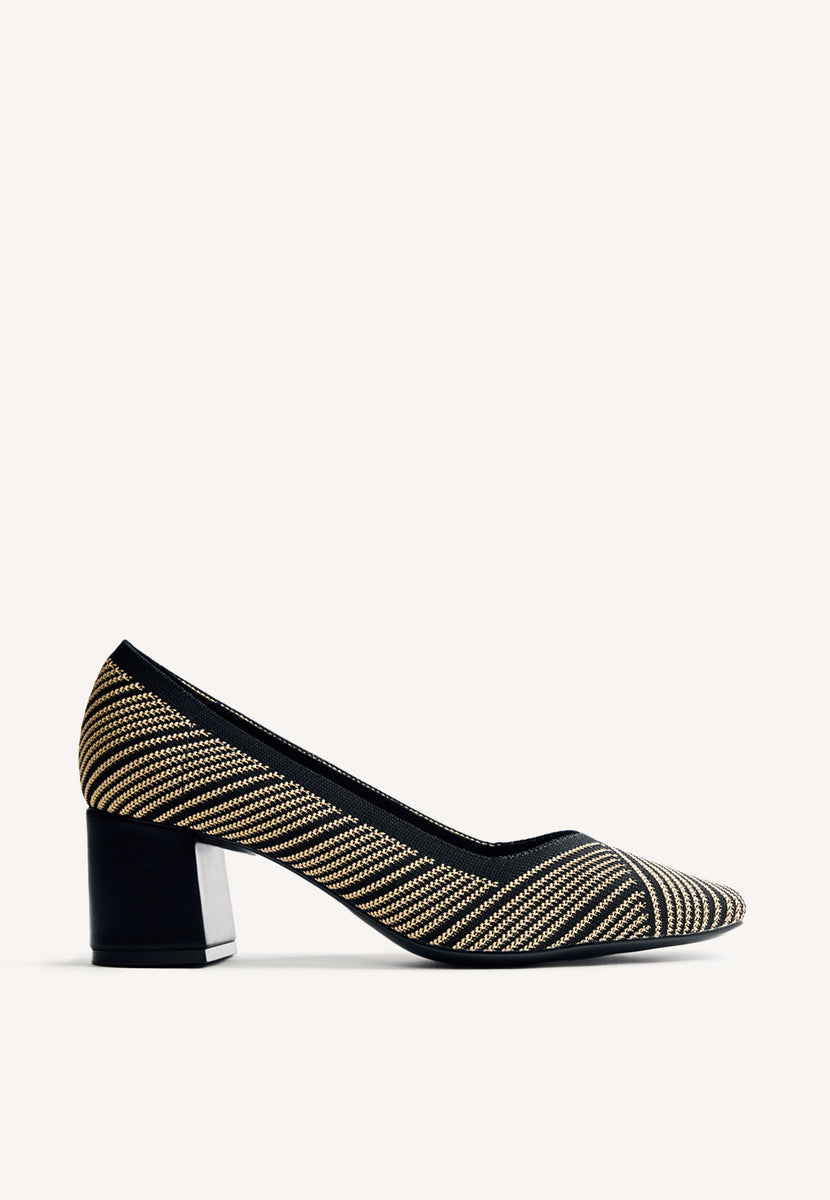 STRIPED HEELED SHOES BARAGA