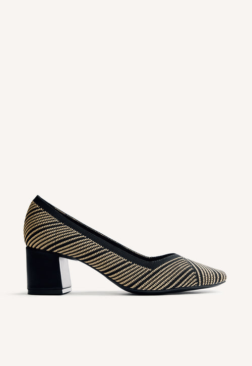 STRIPED HEELED SHOES BARAGA