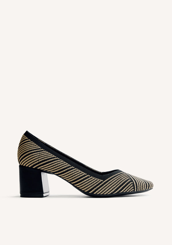 STRIPED HEELED SHOES BARAGA