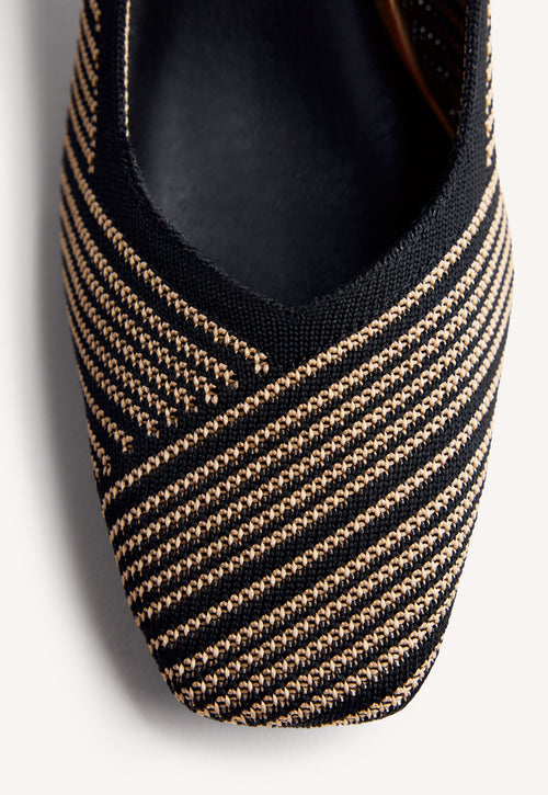 STRIPED HEELED SHOES BARAGA