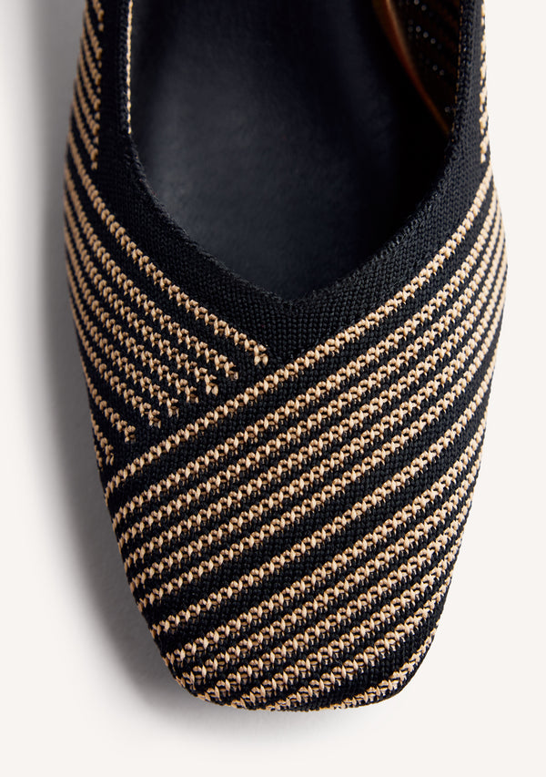 STRIPED HEELED SHOES BARAGA