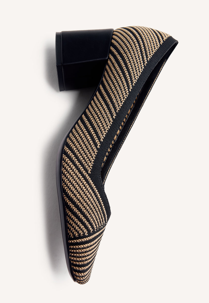 STRIPED HEELED SHOES BARAGA