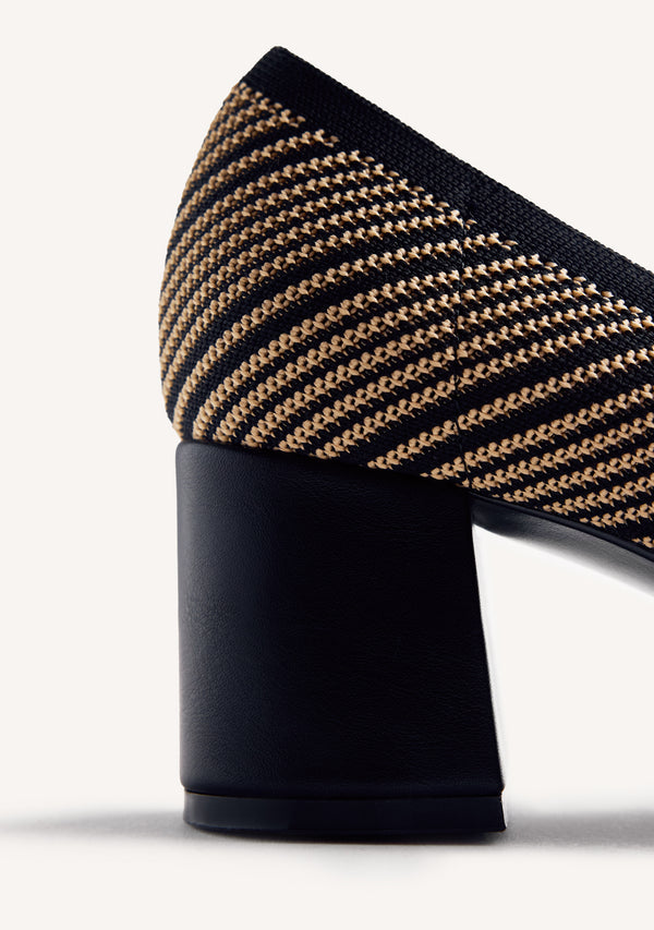 STRIPED HEELED SHOES BARAGA