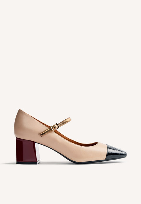 ZAPATOS MARY-JANE CONTRASTES OKLEE