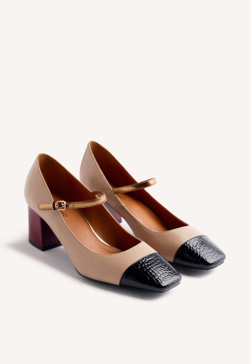 ZAPATOS MARY-JANE CONTRASTES OKLEE