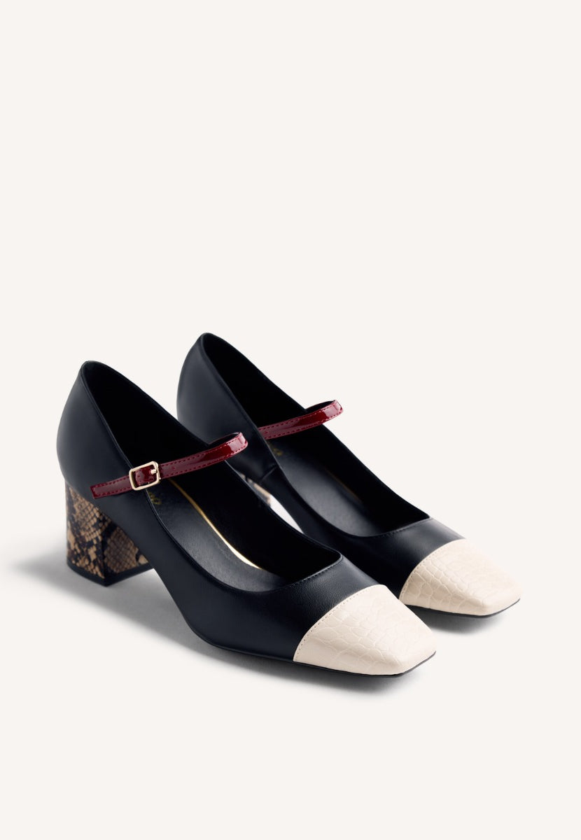 ZAPATOS MARY-JANE CONTRASTES OKLEE