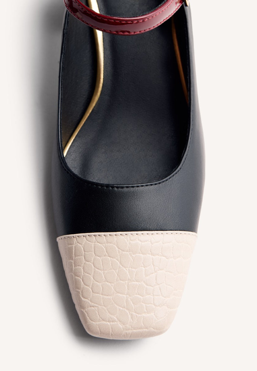 ZAPATOS MARY-JANE CONTRASTES OKLEE