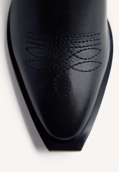 LEATHER ANIMAL PRINTBOY BOOTS NISSWA