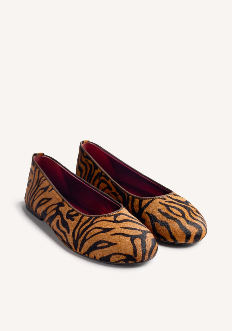 BAILARINAS PIEL ESTAMPADO ANIMAL CHOKIO