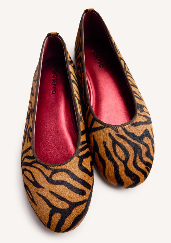 BAILARINAS PIEL ESTAMPADO ANIMAL CHOKIO