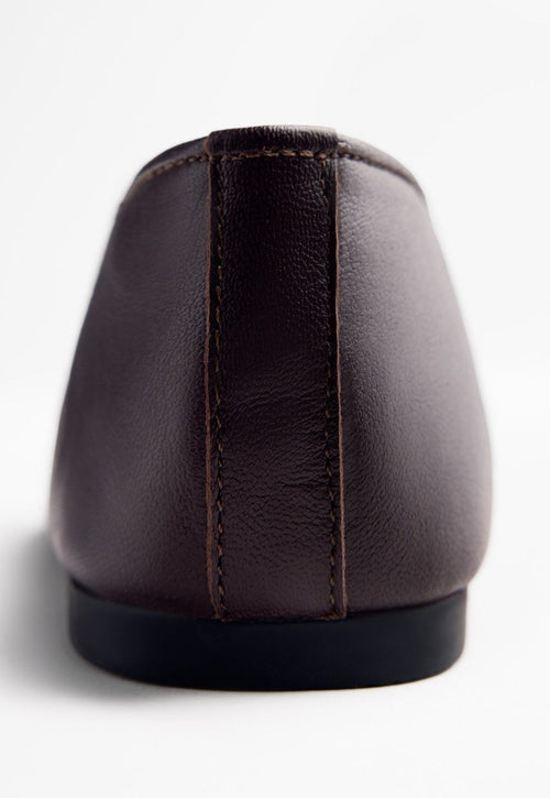 STUDDED LEATHER BALLET FLATS GONVICK