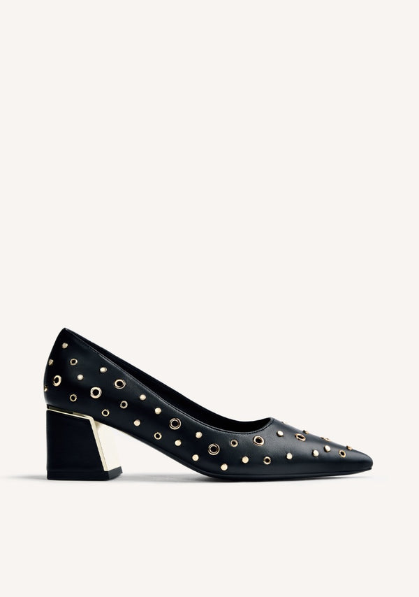 ZAPATOS TACÓN TACHAS Y OLLADOS HIBBING