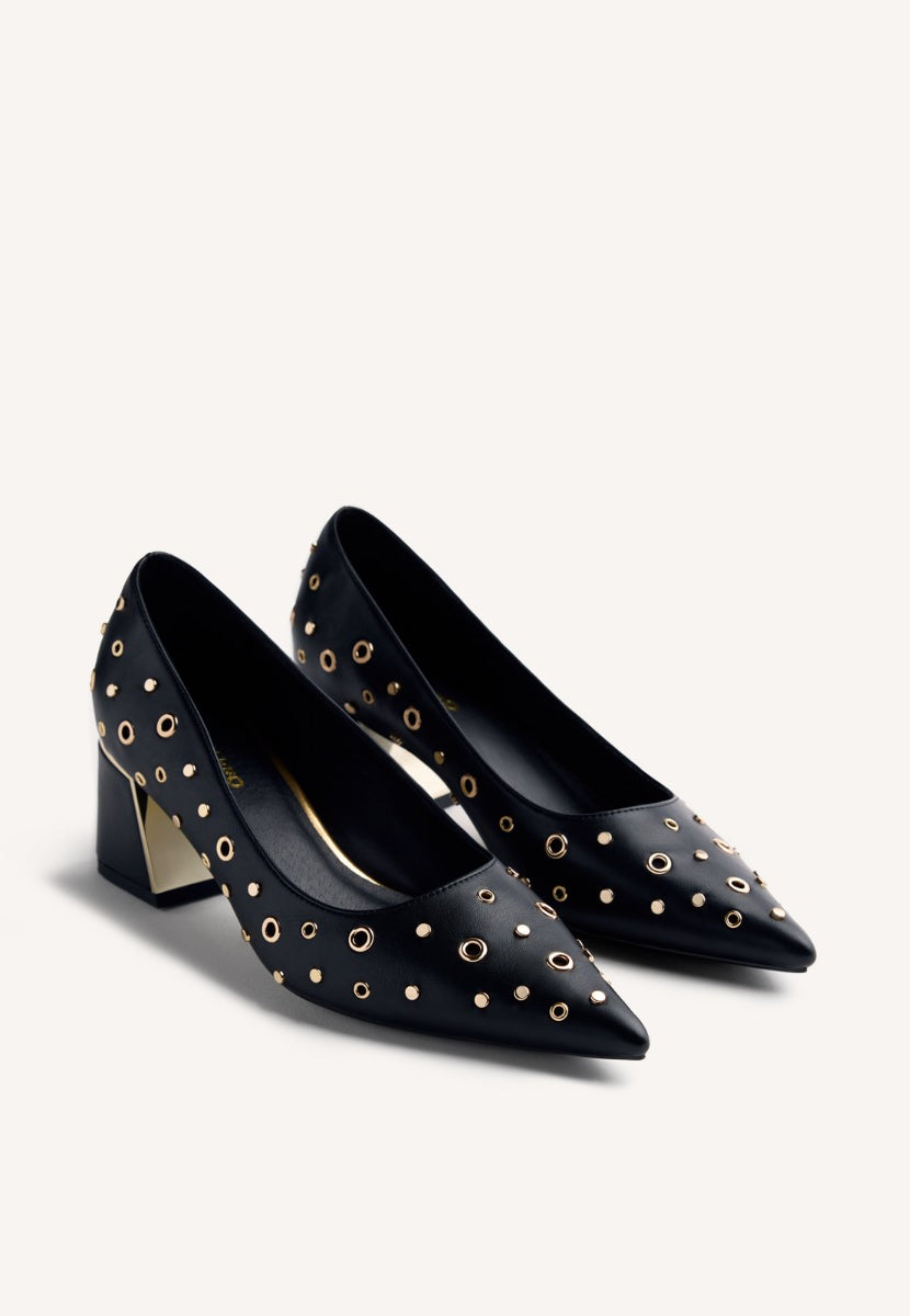 ZAPATOS TACÓN TACHAS Y OLLADOS HIBBING