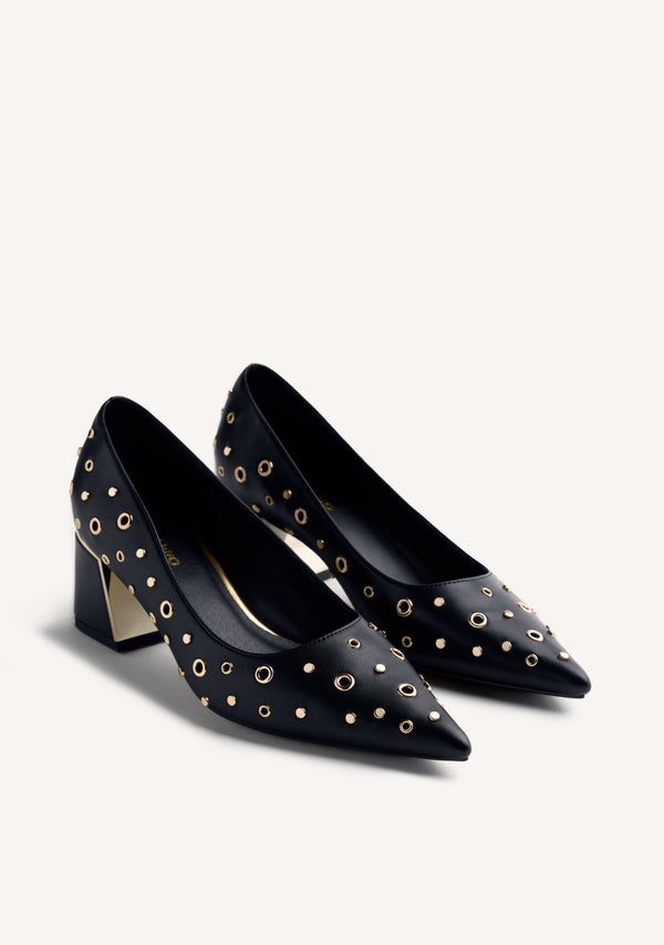 ZAPATOS TACÓN TACHAS Y OLLADOS HIBBING