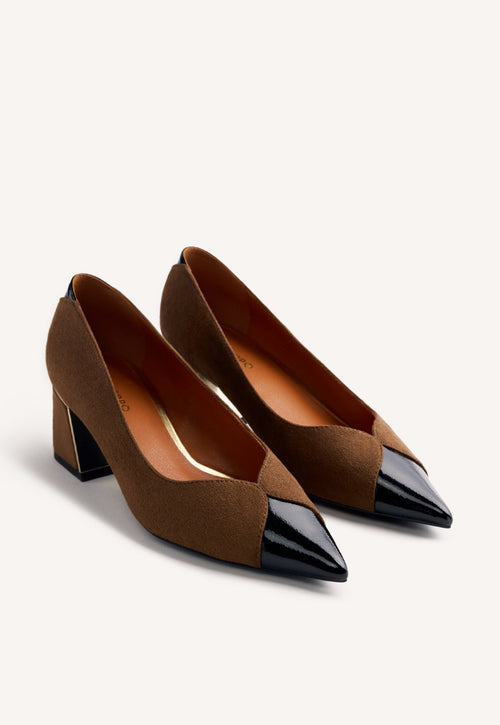 CONTRASTS HEELED SHOES CORCORAN