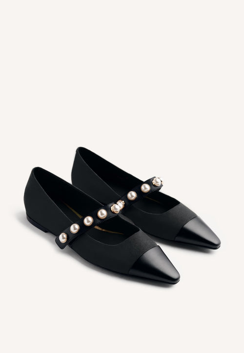 WEDGE PEARL BALLET FLATS GALIEN
