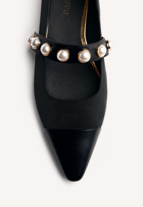 WEDGE PEARL BALLET FLATS GALIEN