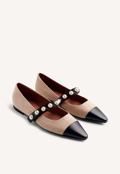 WEDGE PEARL BALLET FLATS GALIEN