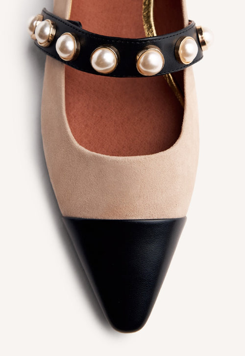 WEDGE PEARL BALLET FLATS GALIEN