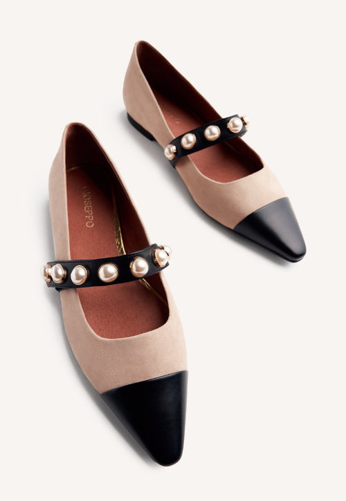 WEDGE PEARL BALLET FLATS GALIEN