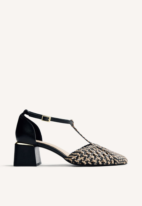 ZAPATOS TACÓN PIEL TRENZADA BOYNE